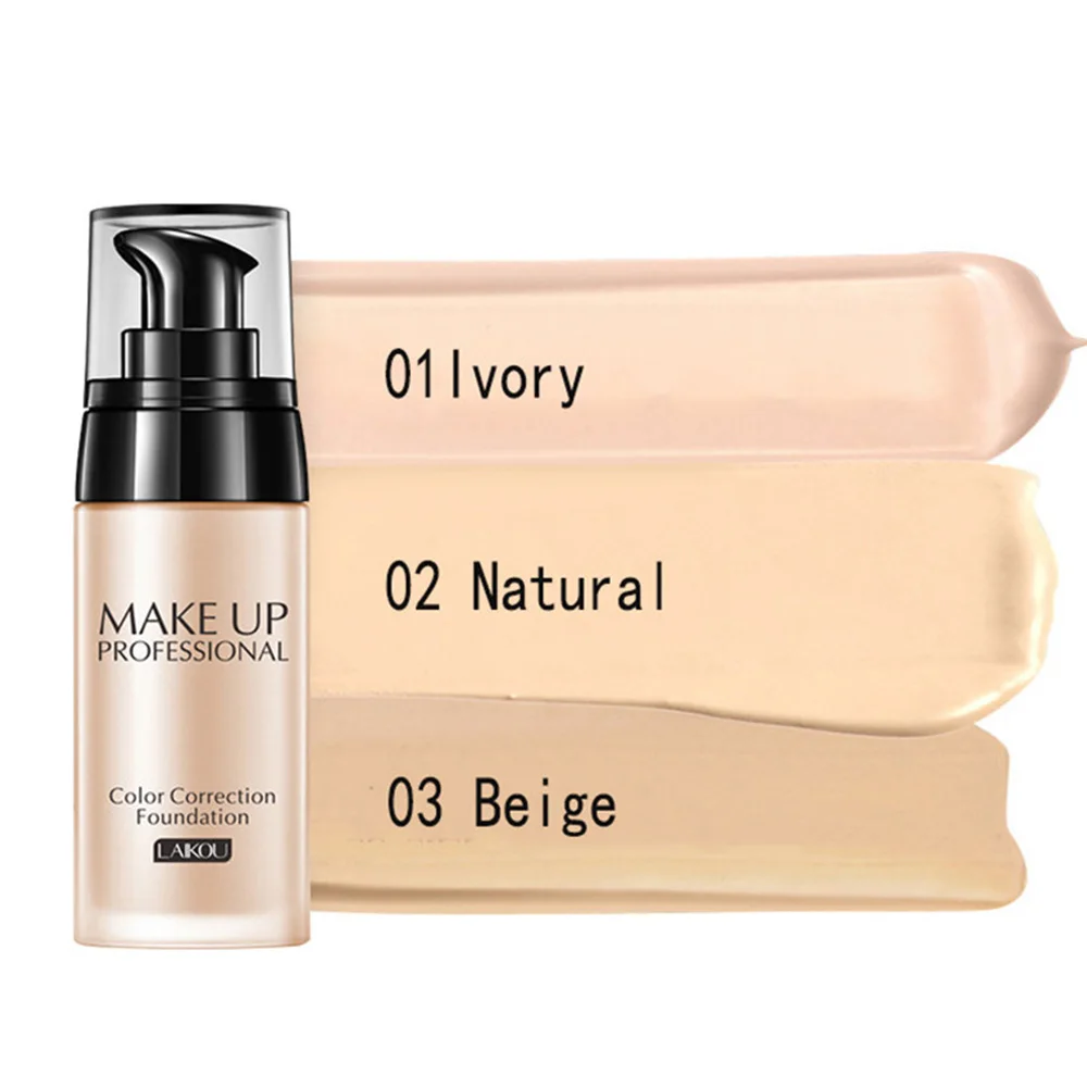 3 colors Professional Makeup Liquid Base Moisturizing BB Cream Oil-Control Concealer Waterproof Whitening Face Care Cosmetics