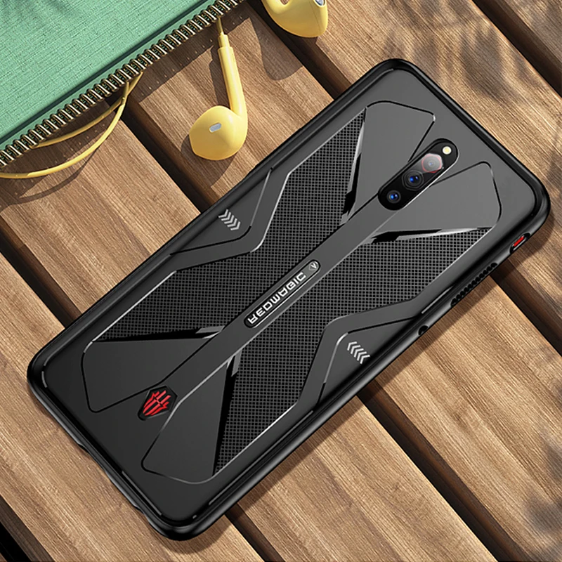 molle phone pouch For Nubia Red Magic 7 6 Pro Case Gaming Cooling Silicone Soft Shockproof Back Cover For ZTE Redmagic 6 5G 5S 6 Pro Play Case iphone waterproof bag