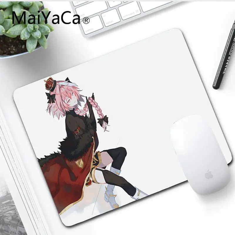 MaiYaCa игровой коврик для мыши дизайн astolfo аниме прочный резиновый коврик для мыши подставка для ноутбука игровой шкафчик мыши коврик для мыши - Цвет: No LockEdge 25x29cm