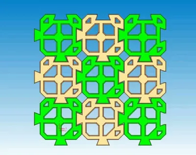 Splicable Puzzle цементные античные кирпичные формы квадратная садовая дорожка прессформы резьба противоскользящие бетонные пластиковые формы для керамической плитки 43x43x10cm