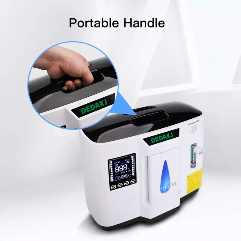 Concentrateur d'oxygène Portable pour la maison, purificateur d'air, 7l, Version anglaise
