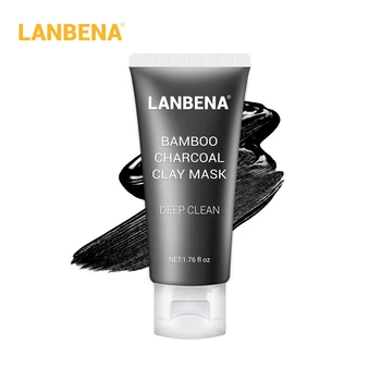 

LANBENA Bamboo Charcoal Clay Face Mask Remove Blackheads Grease Clean Pores Deep Cleaning Oil Controlling Firming Nourishing