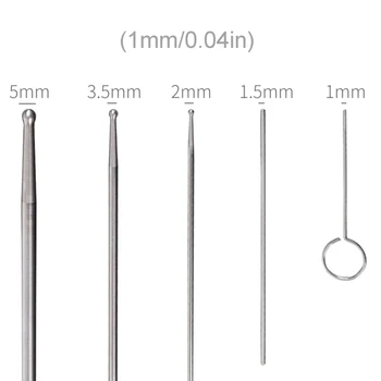 

6 Pcs Professional Snake Gender Detector Probe Reptile Gender Detection Toy R9JC