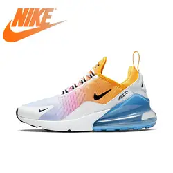 Оригинальная продукция Nike Air Max 270 Женская беговая Обувь, бег, спортивные прочные дышащие удобные на шнуровке амортизирующие кроссовки AH6789