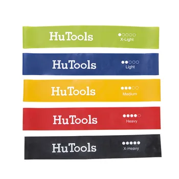 

2020 New 5 Pack Yoga Exercise Tension Band Belt Rubber Stretch Elastic FitnessTraining