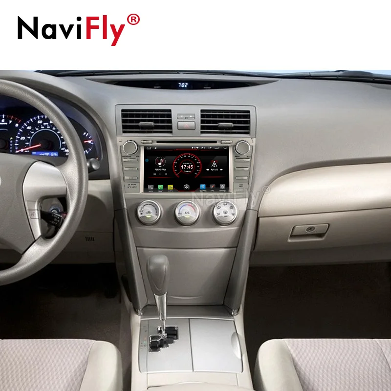 NaviFly Android 9,0 8 дюймов 2Din автомобильный DVD мультимедийный плеер для TOYOTA CAMRY 2007-2011 gps навигация Поддержка wifi 4G BT