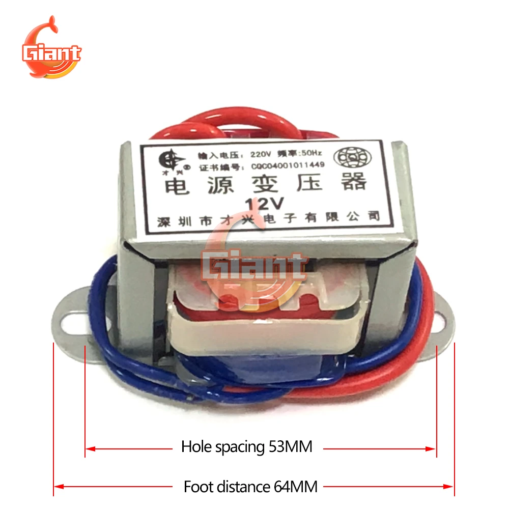 Power Transformer High Precision AC220V To AC24/15/ 12/ 9V /6V Power Transformer 3W Single Voltage 2-Wire Output AC-AC Step-Down Power power transformer