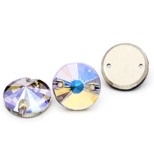 

Shining Rivoli Sewing Stone k9 Sewed Strass Glass Crystal Color Sew on Rhinestone Flatback for Craft Clothes Jewelry accessories