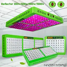 Mars гидро рефлектор 300 Вт 600 Вт 800 Вт 1000 Вт Светодиодный светильник для выращивания полный спектр для помещений Гидропоника для выращивания растений