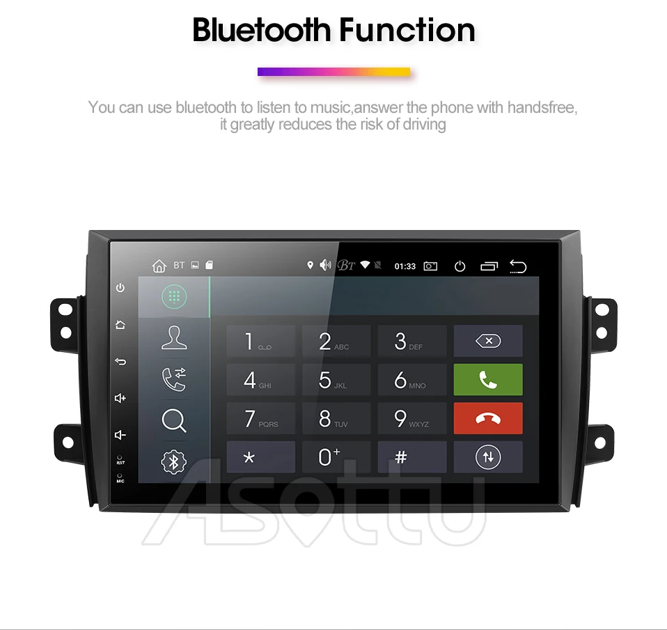 Perfect Asottu CTY9060 PX30 car dvd gps 9.0 for Suzuki SX4 3G wifi gps navigation car radio video audio player car stereo 2 din gps 11