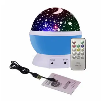 

Creative LED Projector Lamp Romantic Starry LED Light Bedside Small Nightlight Christmas Gift Projection Lamp