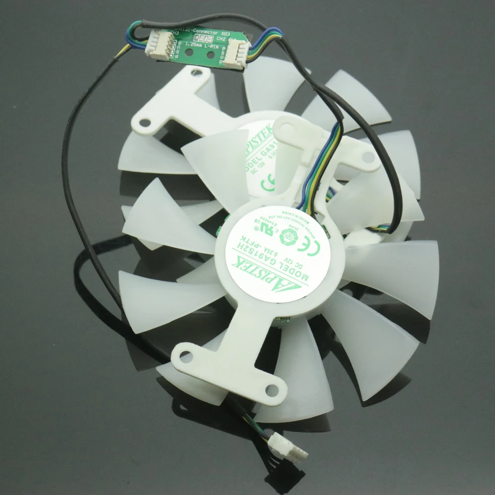 Ventilador Vga para Galaxy Gtx1060 Gtx950 Gtx960 Placa Gráfica Cooler Ventilador de Refrigeração Ga91s2h 12v 0.35a 4pin 86 mm - Imagem 2