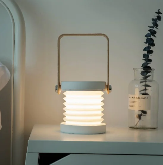 New LED Lantern Lights Night Lights Creative Folding Eyes Table Lamps USB New Fancy Home Gifts Ambient Lights