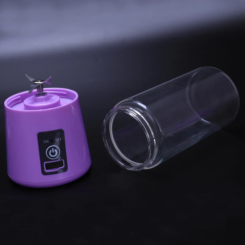 420 мл портативный сок блендер Usb соковыжималка чашки многофункциональный Миксер для фруктов 4 лезвия смешивая машина смузи детская еда