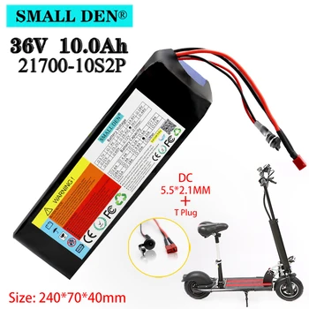

36V10A 21700-10S2P lithium battery pack, 600W high-power battery 36V 10000mAh electric scooter universal built-in 20A BMS