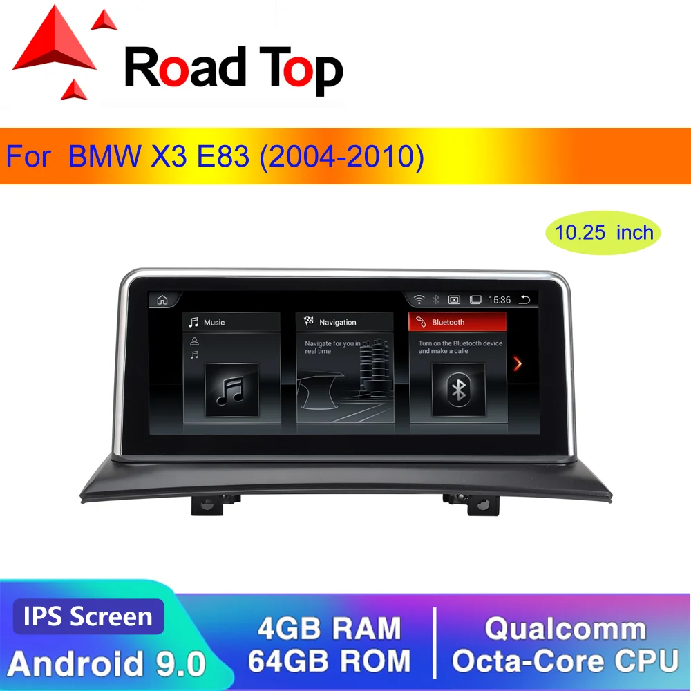 10 25 ɺndroid 9 0 автомобильный сенсорный экран плеер для BMW X3 E83 (2004-2010) с ручкой
