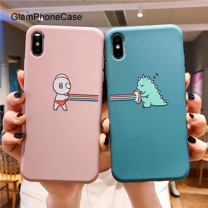 

GlamPhoneCase Cartoon Animalst Phone Case For iPhone11 X XS Max XR Soft Silicone Cover For iPhone 7 8 6 6s Plus Case