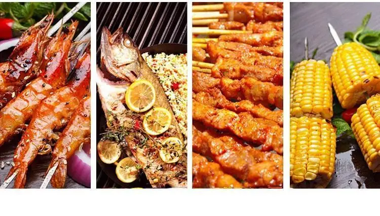 Решетка кебаба машина открытый кухня barbacoa De углерода коммерческий гриль murrasqueira Parrilla барбекю морепродукты рыба барбекю тарелка