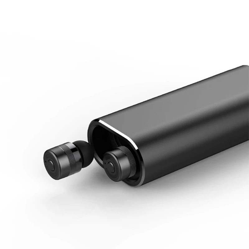 Tws Mini Bluetooth Earbuds Handsfree True Wireless Binaural Earphone Fast Charging 2000Mah Power Bank Cvc Noise Isolation