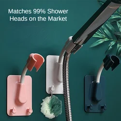 Universal 360° Shower Bracket Adjustable Self-adhesive Shower Tray Wall Hanging Multifunctional Household Gadget  Pipe Shelving