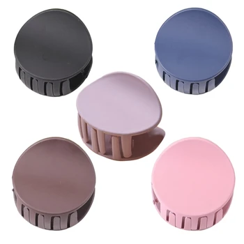 

2Pcs/set Candy Color Round Frosted Hair Clip Hairband Pin Barrette Hairpin Headdress Accessories Hair Styling Tools