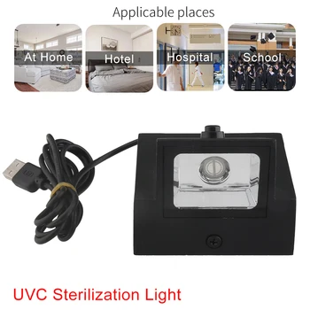 

85-265v Air Cleaner Home Portable UV Sterilization Lamp Usb Rechargeable Bedroom Indoor Germicidal Cob Light Disinfection