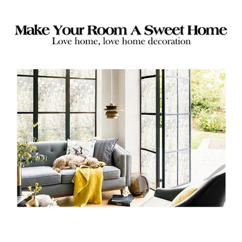 

Stone Pattern Glass Sticker Static Cling Hot-Sale Multi-Size UV-Proof Laser Translucence Window Cabinet Decor 17.77''by78.7''