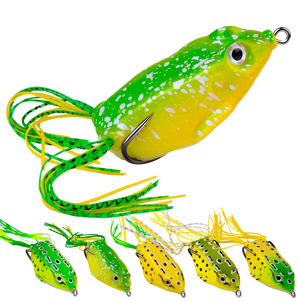 Приманка для рыбалки Topwater Ray Frog пластиковая приманка с крючками искусственные