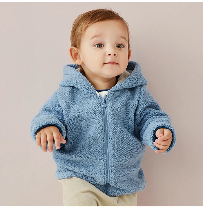 Minibalabala/Детская куртка 2019 г., новое осеннее Детское пальто с капюшоном для мальчиков и девочек забавная куртка с мехом ягненка