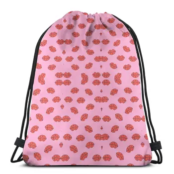 

Customizable Print Drawstring Bag Women Fashion Gym Backpack Female Storage Bag Beach pouch