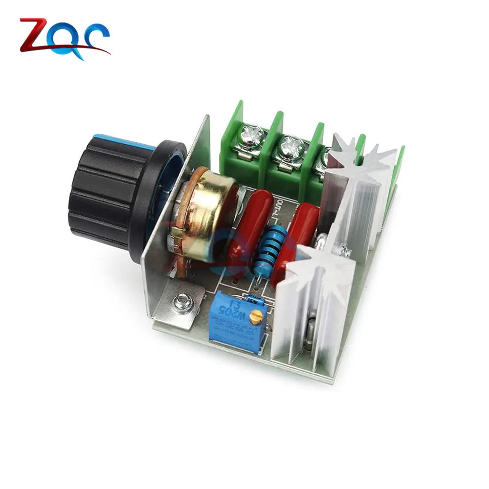 Фото Регулятор скорости двигателя 220 В переменного тока 2000 Вт motor speed motor speed controllerdimmer Регулятор скорости двигателя 220 В переменного тока 2000 Вт motor speed motor speed controllerdimmer