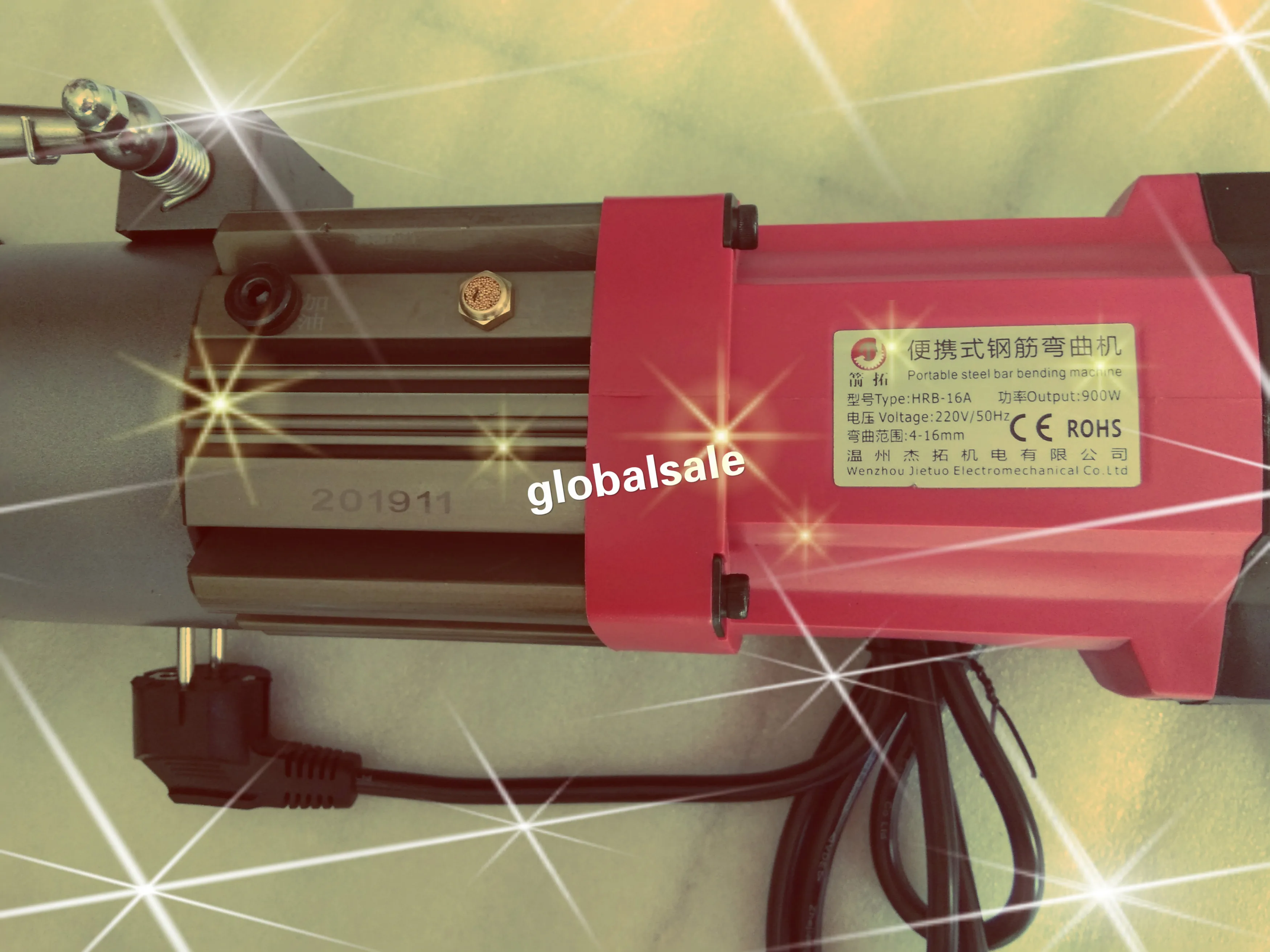 HRB-16A, портативный Электрический гибочный станок для стали, гибочный гидравлический станок, гибочный стержень диаметром 4-16 мм