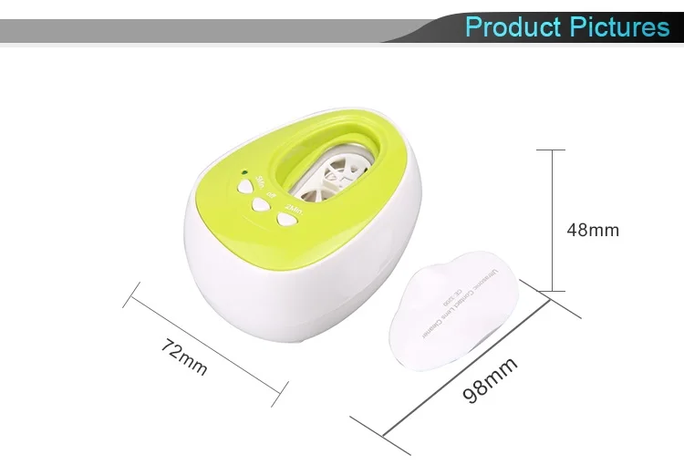 Мини Ультра звуковой очиститель CE-3200 для чистки цветных контактных линз с адаптером портативный звуковой Вибрационный бак для RGP Ortho-K объектива