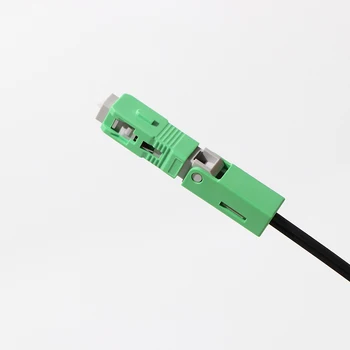 

100pcs Single Mode SC APC Fiber Optic Connector FTTH Embedded Optical Fiber Quick Connector Flat Cable Coupler