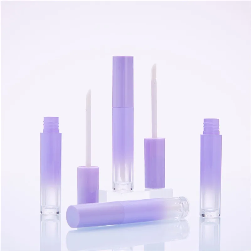 

2020 Popular Gradient Purple ABS Refillable Lip Gloss Tubes 5ml Empty Lipstick Cosmetic Containers For Women beauty Makeup Tools