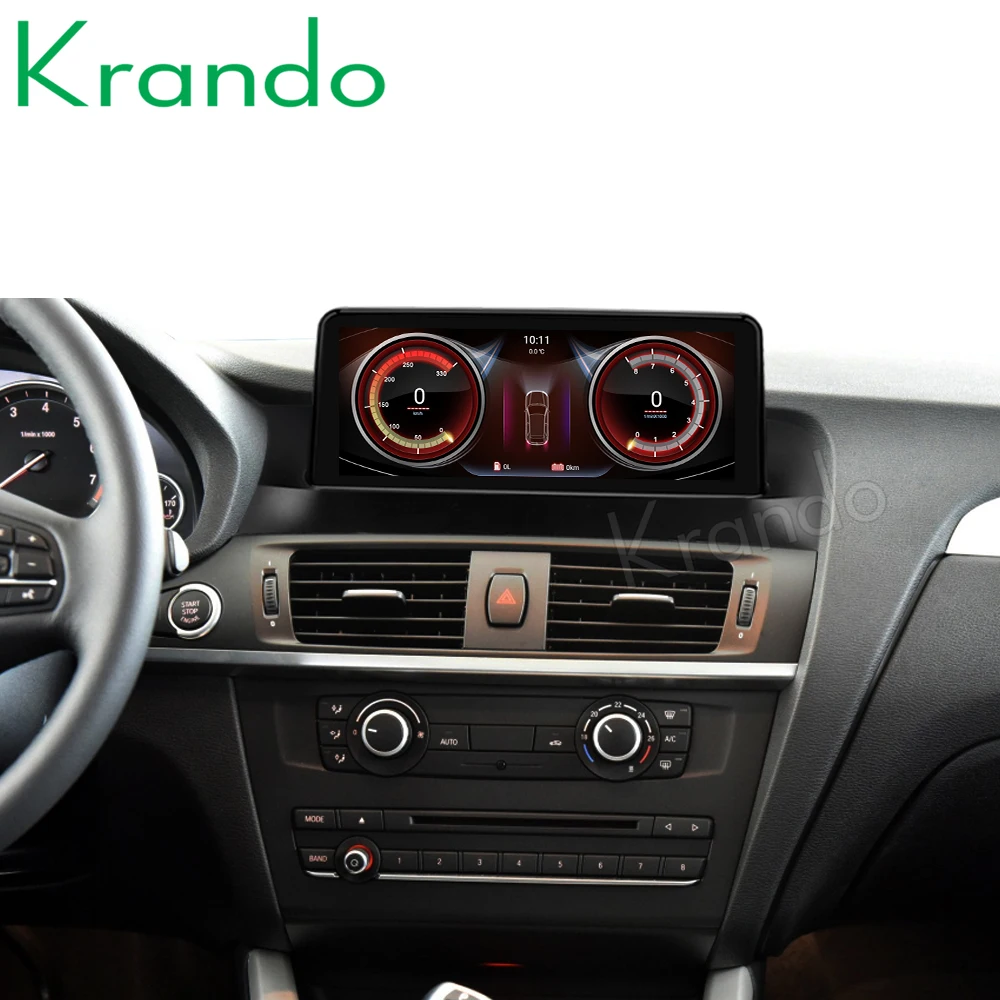Krando Android 10 0 25 'ƊG 64G автомобиль радио мультимедиа GPS для BMW X3 F25 / X4 F26 2011 2016 НБТ CIC