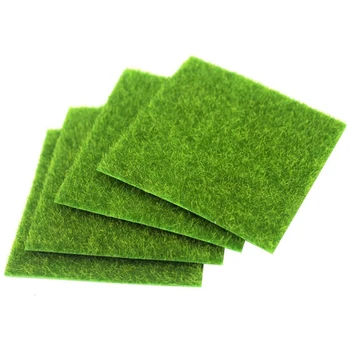 

Artificial Grass Moss Lawn Carpet Fake Grass Decoration DIY Green Carpet 12Inch / 30cm,4Pcs