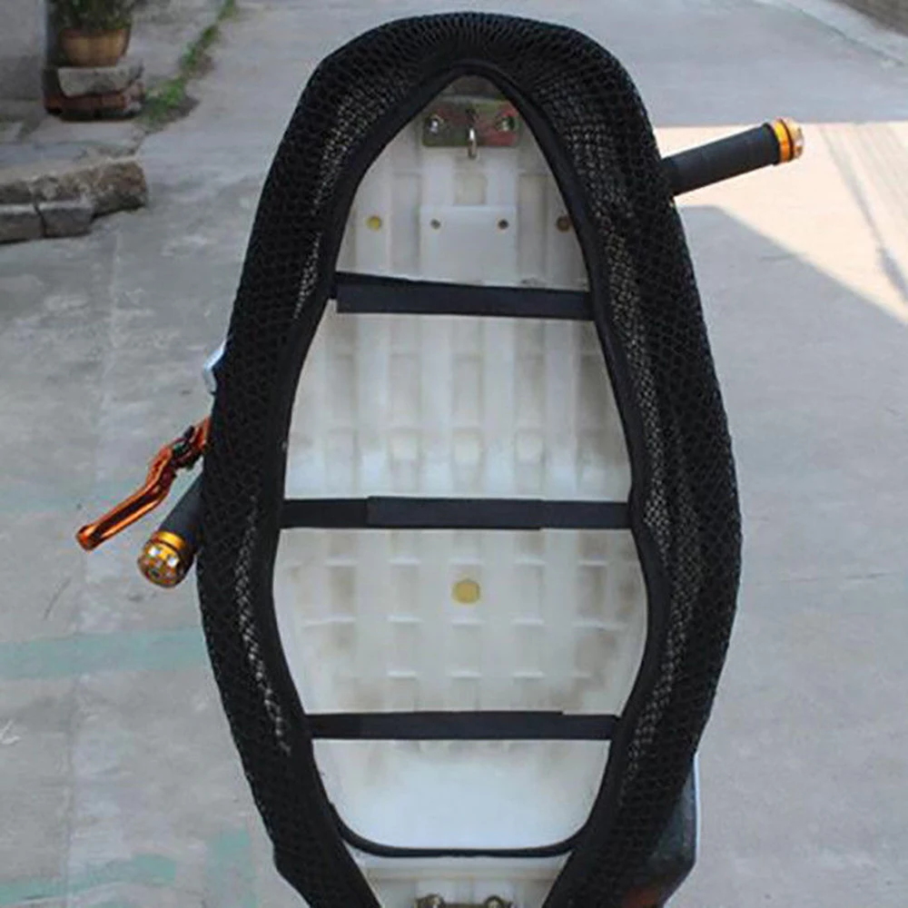 Чехол для сиденья мотоцикла 3D воздушная сеть Солнцезащитная охлаждающая Подушка Защита от солнца Блок теплоизоляция сетка