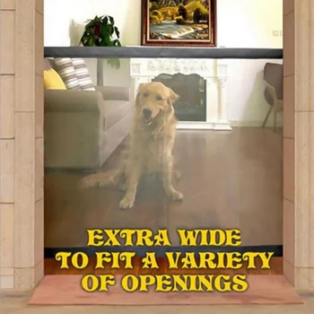 

Pet Dog Gate Ingenious Mesh Magic Pet Gate For Dogs Safe Guard and Install Pet Dog Safety Enclosure Dog Fences Dropshipping