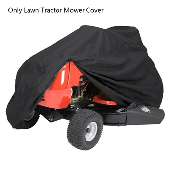 

Lawn Mower Cover Waterproof Snowblower Cover Shade UV Protection Tractor Cover With One Storage Bag For Yard Garden Machine