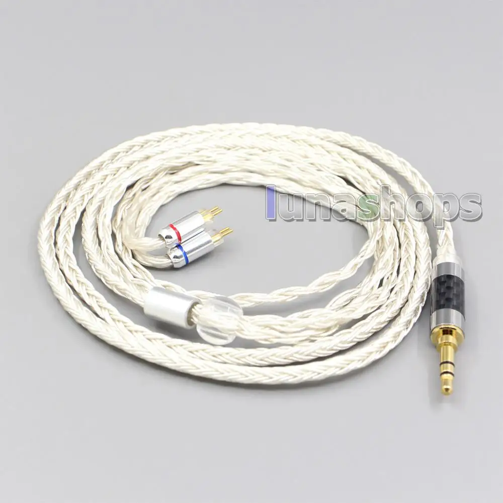 LN005795 2 5mm 3 5mm 4 4mm 4pole TRRS Balanced 16 Core OCC Silver Mixed Headphone Cable For Westone W60 W50 W40 UM50 UM30 UM10