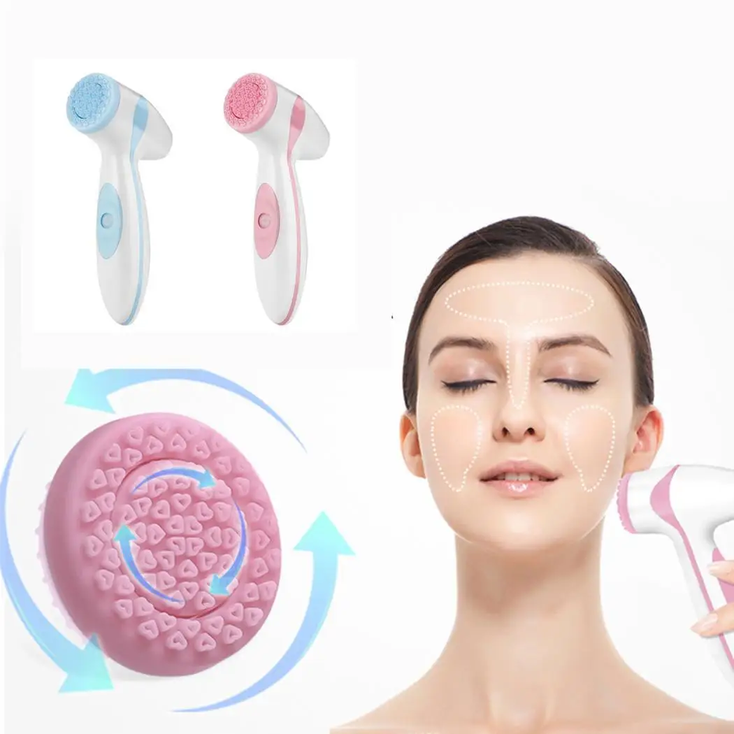 

High Frequency Facial Silicone Cleaning Brush Pore 1st gear Cleaning 186g Machine Face Brush Electric rotation
