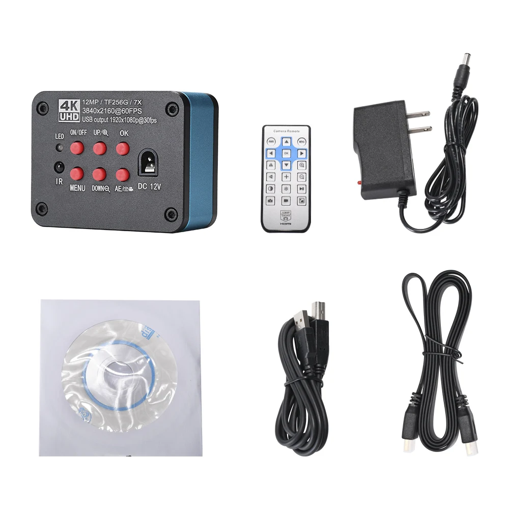 Hayear 4K UHD 1080P Digital Microscope Industrial 60FPS 12MP