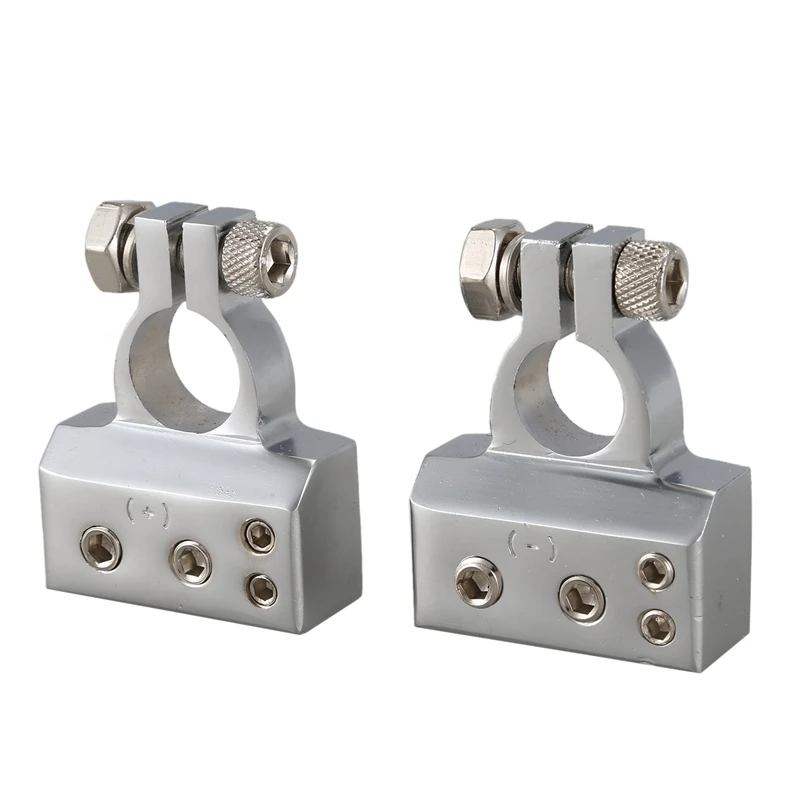 

2 x HEAVY DUTY Silver Plated Car Battery Terminals (Positive/Nagative) 4,8 AWG