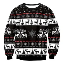 

Ugly Christmas Sweaters Men Women Holiday Christmas Tree Reindeer Snowflakes Sweater Pullover Jumpers 3D Funny Xmas Sweatshirt