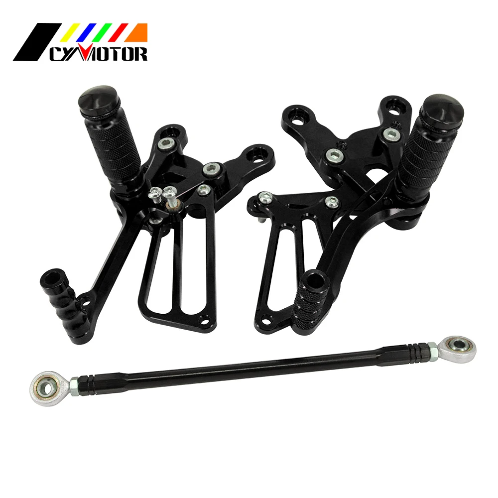 Мотоцикл Алюминиевый Rearsets регулируемые Подножки подножки педали для Honda CBR400R CB400F
