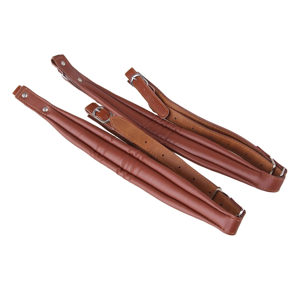 Description Picture 3 of item2Pcs Artificial Leather Adjustable Harness Strap White for Accordion