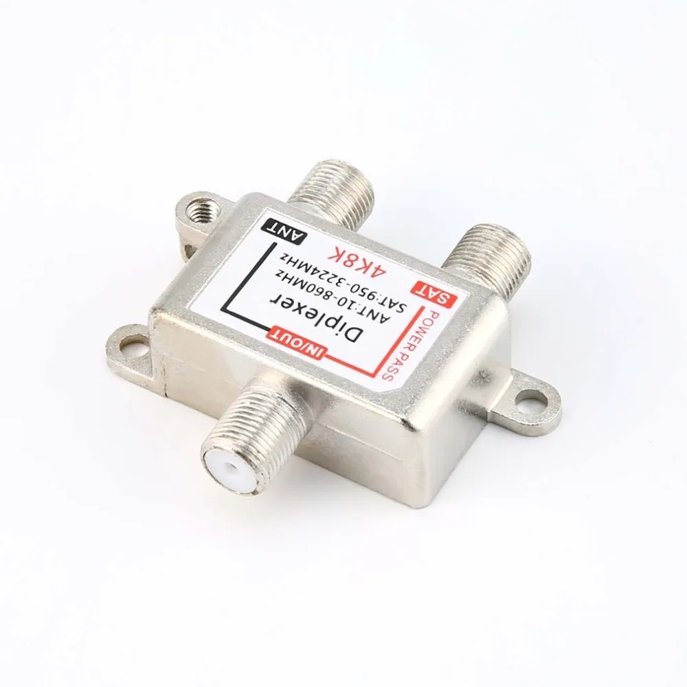 4K8K SAT/ANT Diplexer 10-3224MHz cable and satellite TV signal hybrid splitter satellite separation and RF signals