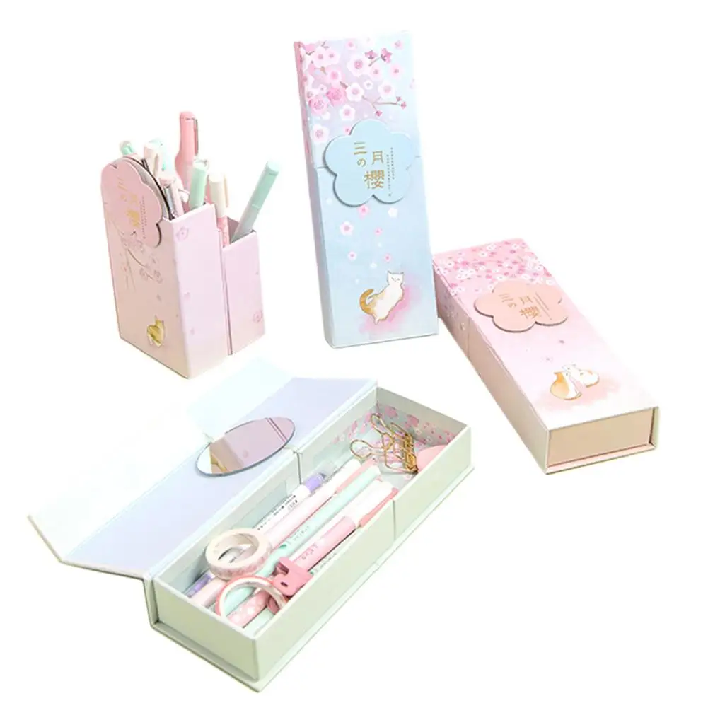 

Multifunctional Stationery Box, Deformable Pen Case Folding Box, Japan And South Korea Cute Student Stationery Supplies Pencil