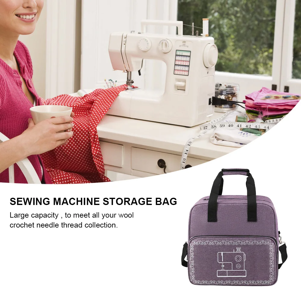 Large Capacity Sewing Machine Storage Bag Leaf Multifunctional
